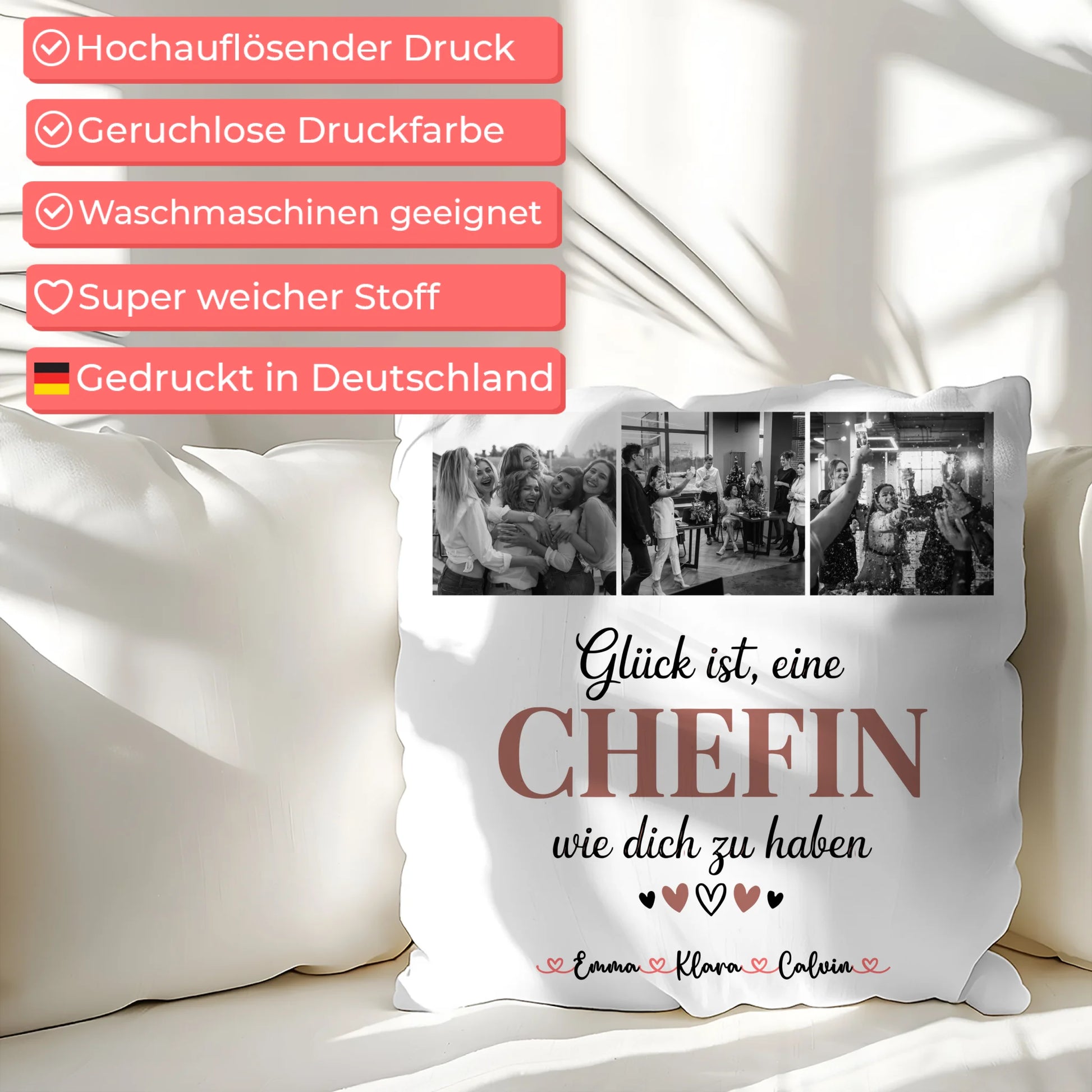 Kissen Mit Namen Chefin Fotocollage Glück Ist eine Chefin Wie Dich Zu Haben personalisiert 7
