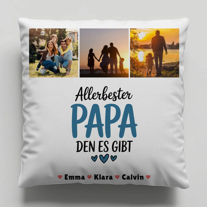 Kissen Mit Spruch Für Papa Geschenk Fotocollage Papa Allerbester Papa Den Es Gibt 1
