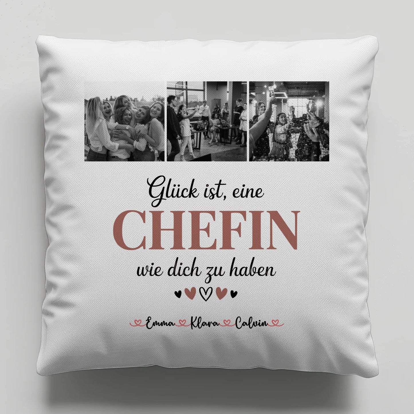 Kissen Mit Namen Chefin Fotocollage Glück Ist eine Chefin Wie Dich Zu Haben personalisiert