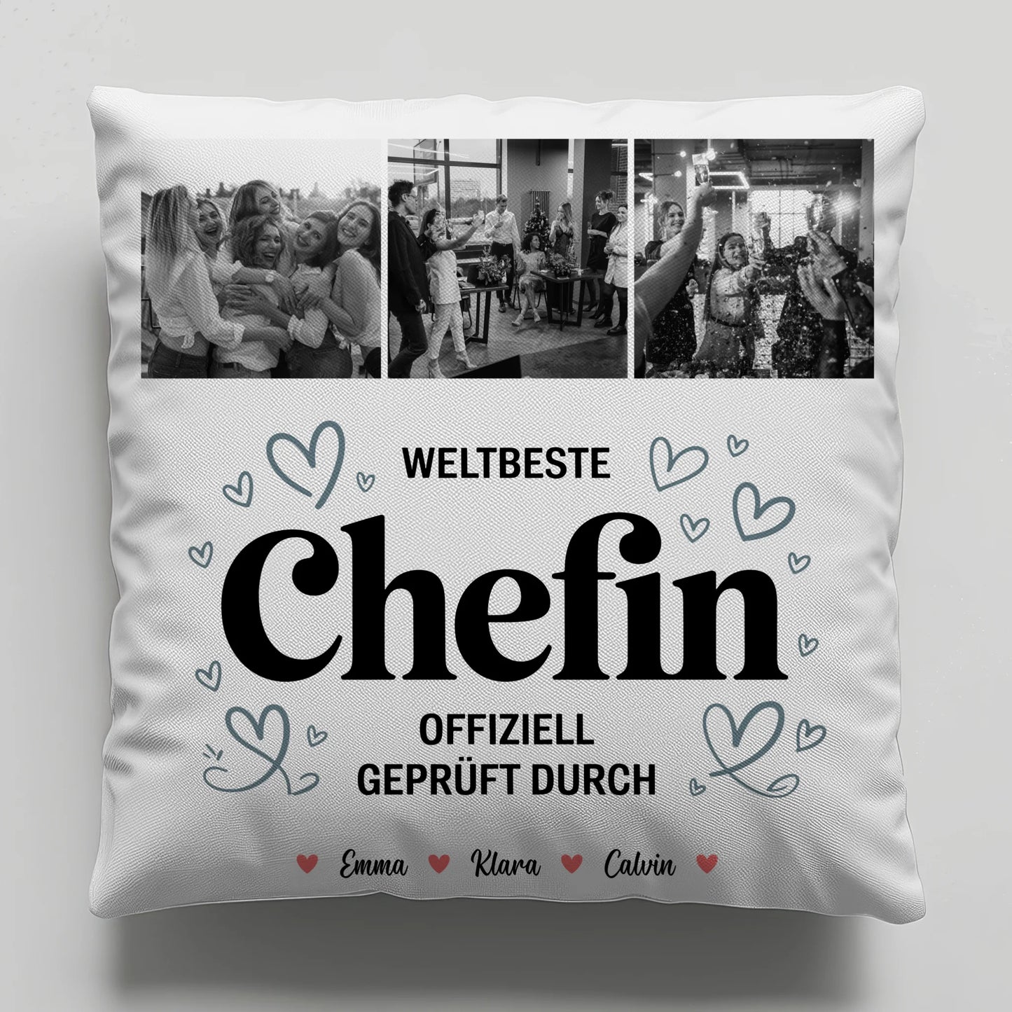 Personalisierte Kissen Mit Namen Chefin Fotocollage Weltbeste Chefin Offiziell Geprüft Durch 6