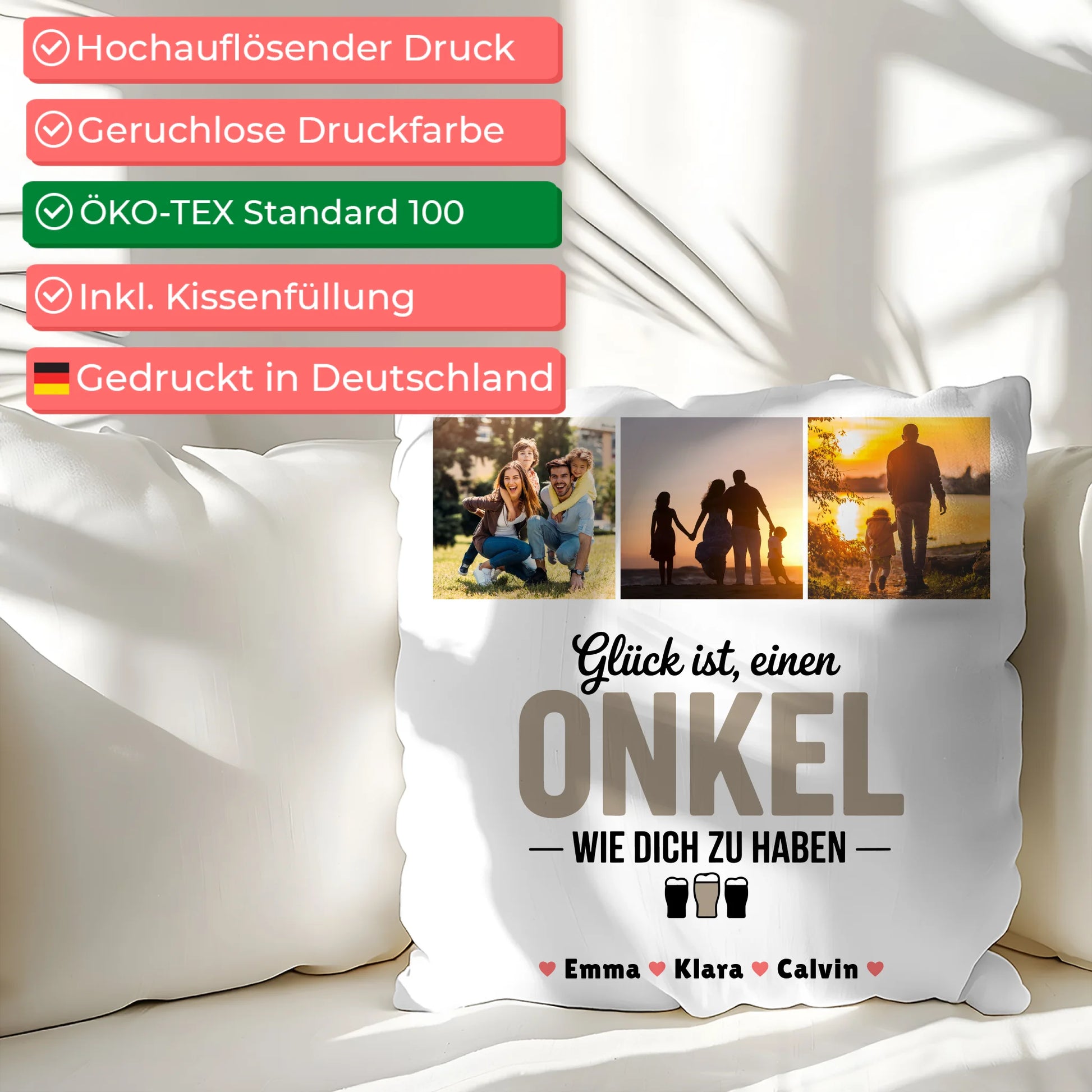 Onkel Kissen Geschenk Fotocollage Onkel Glück Ist einen Onkel Wie Dich Zu Haben personalisiert 2