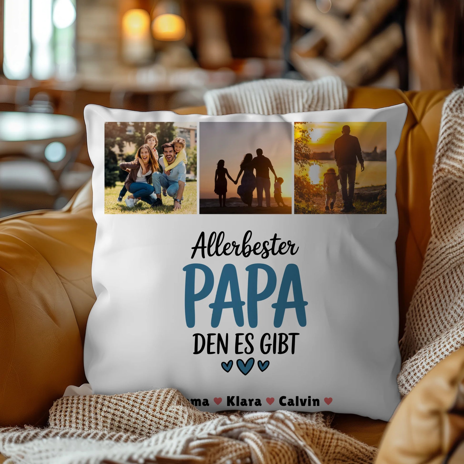 Kissen Mit Spruch Für Papa Geschenk Fotocollage Papa Allerbester Papa Den Es Gibt 9