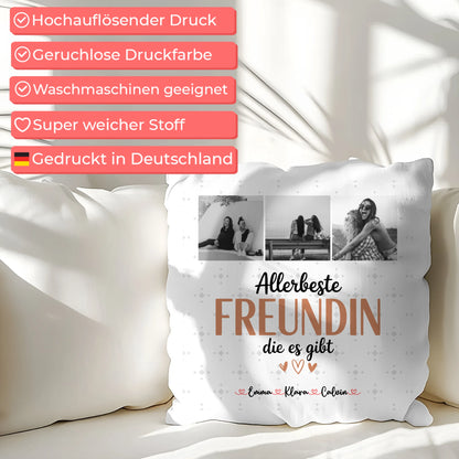 Beste Freundin Kissen Fotocollage Beste Freundin Allerbeste Freundin Die Es Gibt Geschenk