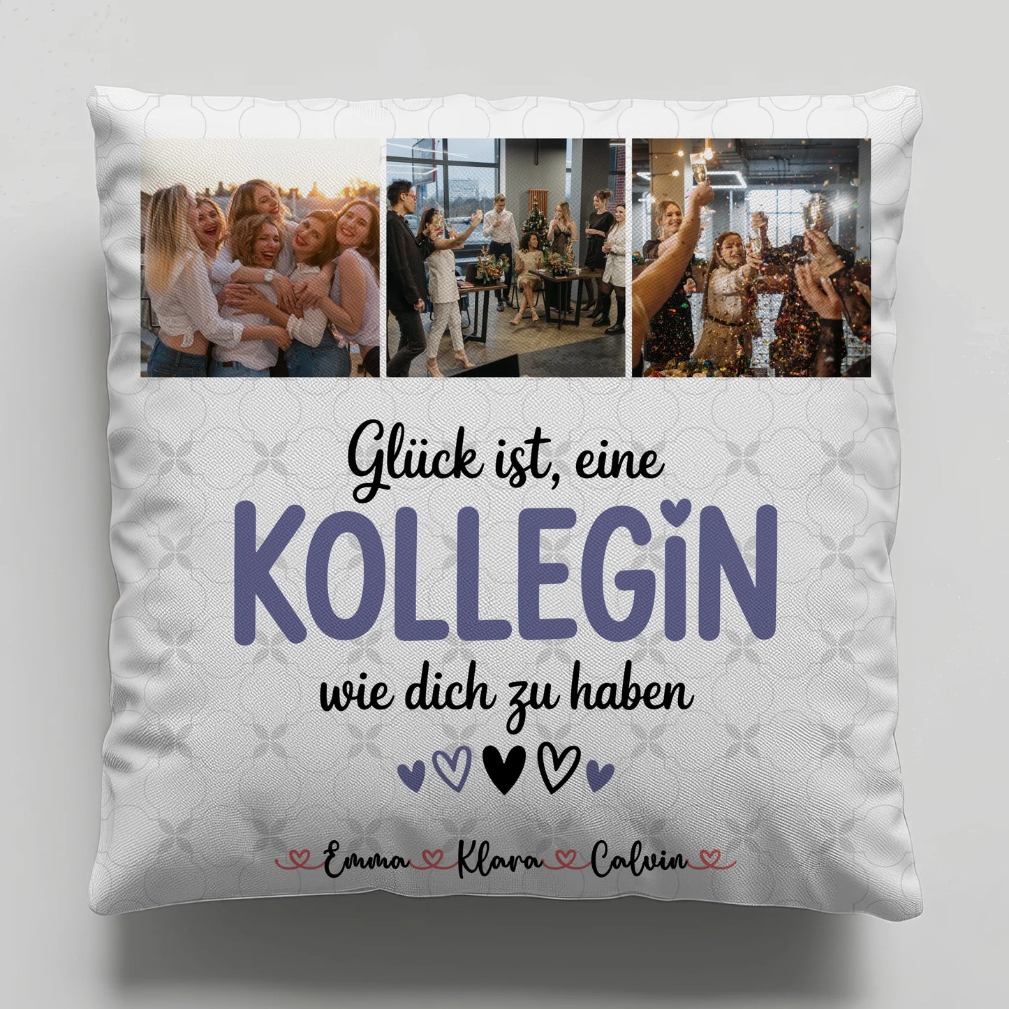Personalisierte Geschenke mit Namen Kissen Fotocollage für Kollegin Glück Ist eine Kollegin Wie Dich Zu Haben 6