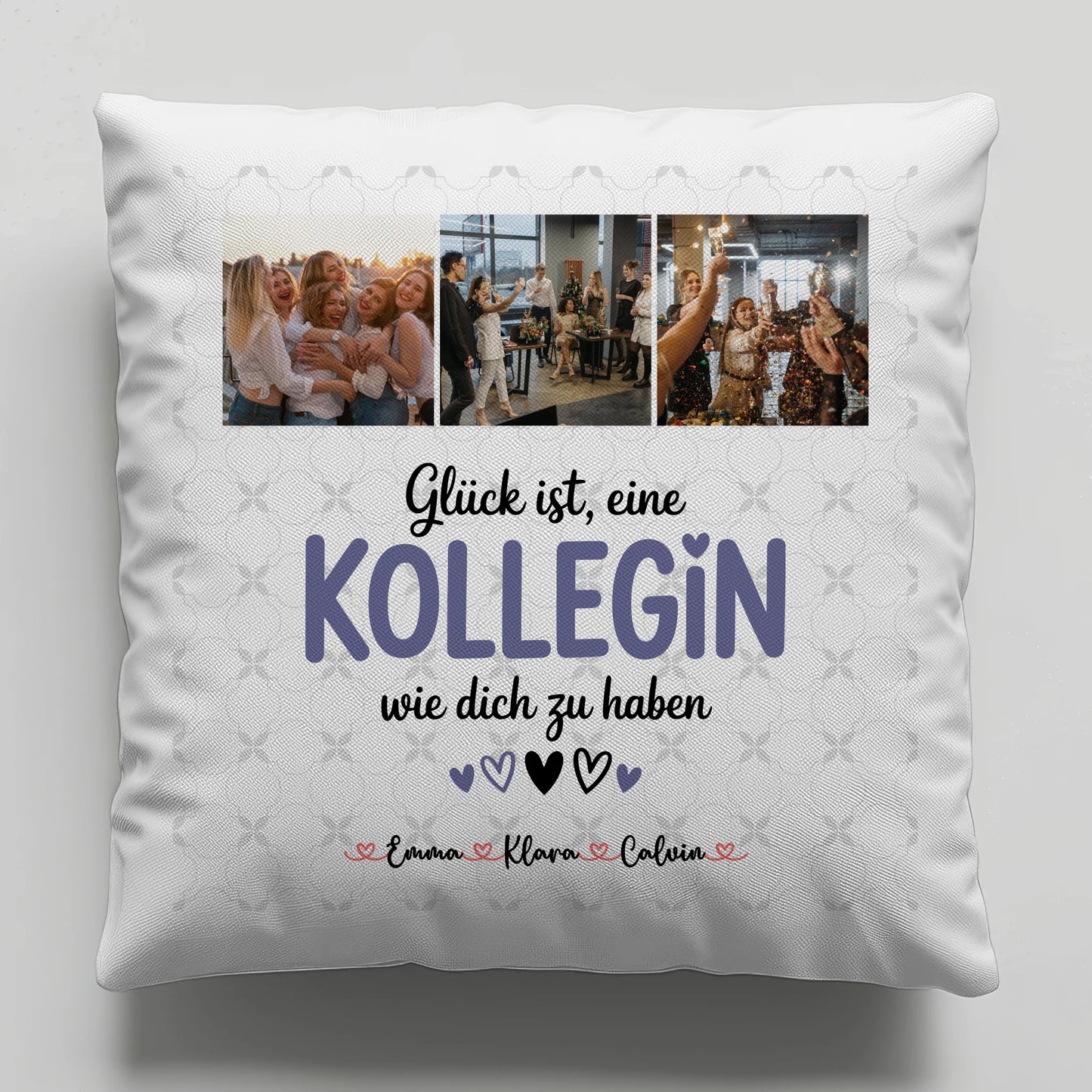 Personalisierte Geschenke mit Namen Kissen Fotocollage für Kollegin Glück Ist eine Kollegin Wie Dich Zu Haben