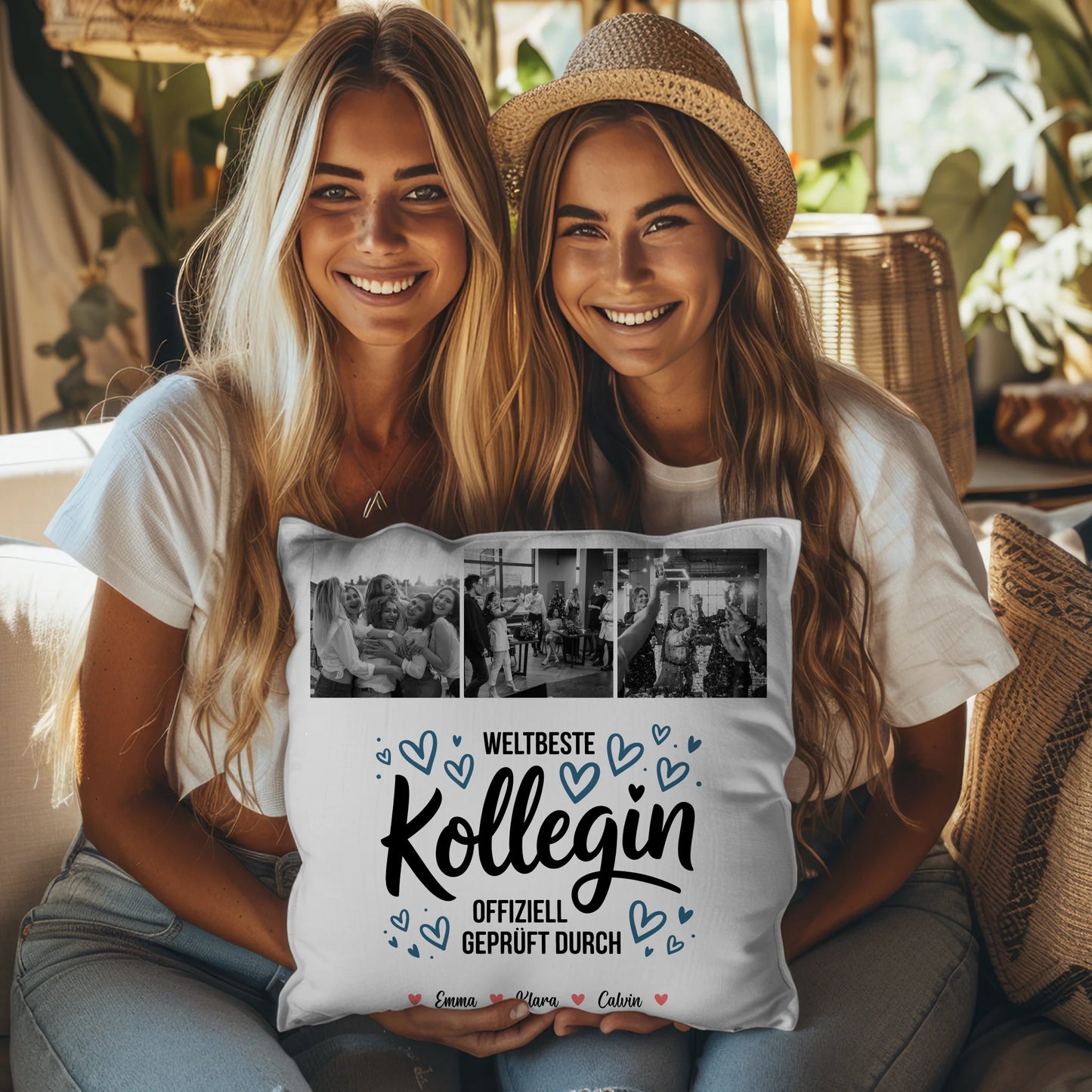 Kissen Mit Namen Kollegin Fotocollage Weltbeste Kollegin Offiziell Geprüft Durch Geschenk 3