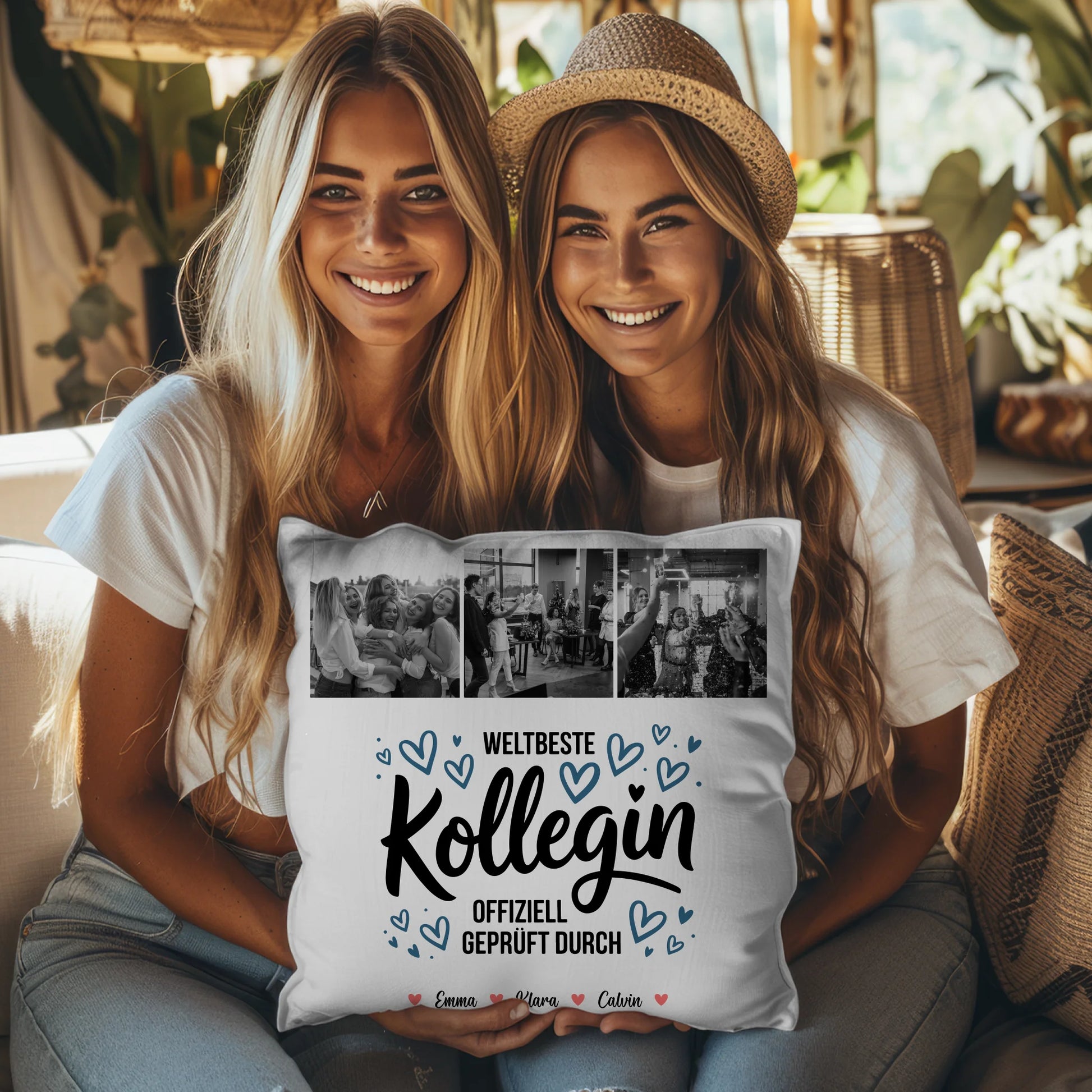 Kissen Mit Namen Kollegin Fotocollage Weltbeste Kollegin Offiziell Geprüft Durch Geschenk 3