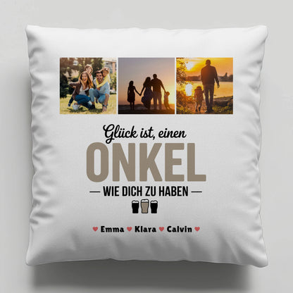Onkel Kissen Geschenk Fotocollage Onkel Glück Ist einen Onkel Wie Dich Zu Haben personalisiert
