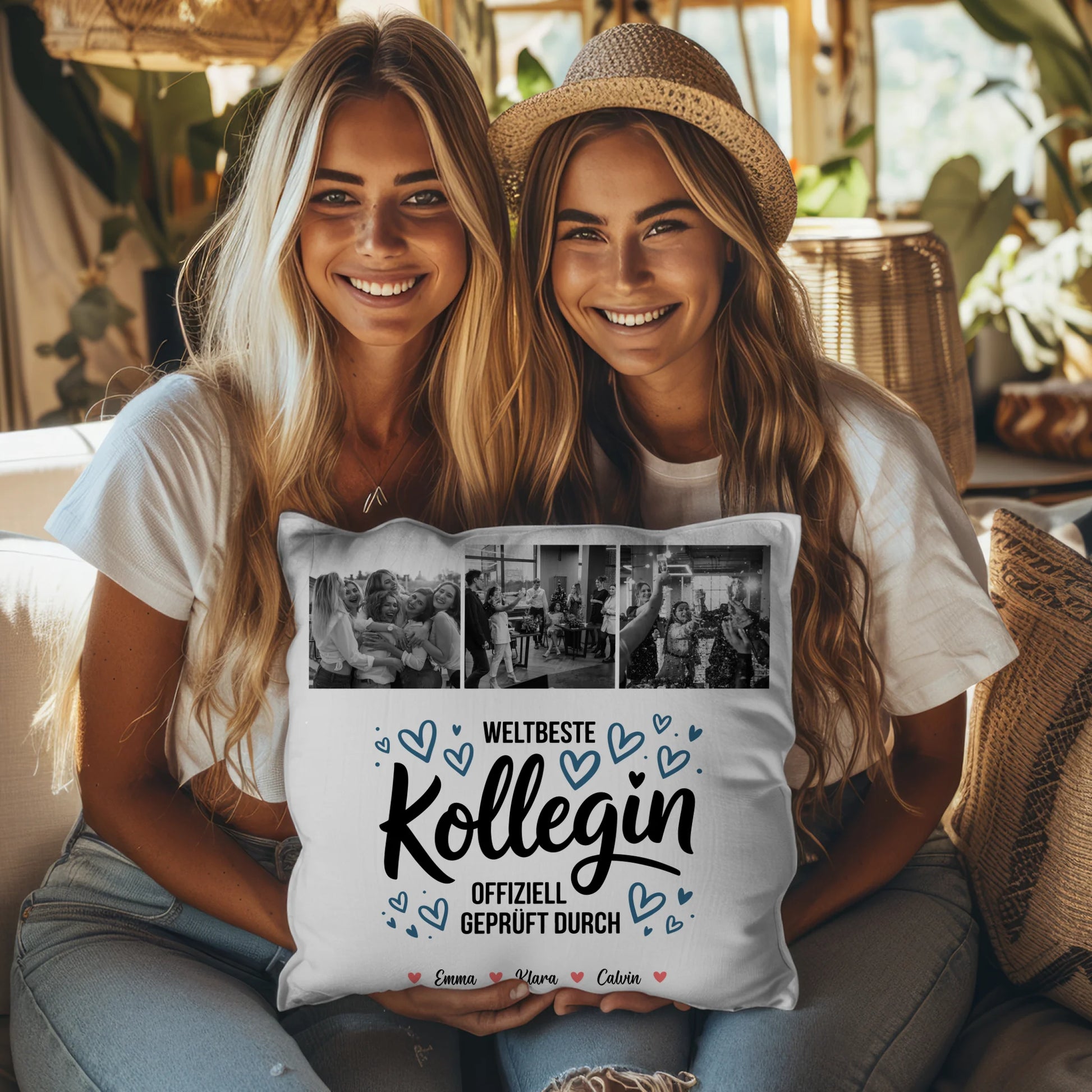 Kissen Mit Namen Kollegin Fotocollage Weltbeste Kollegin Offiziell Geprüft Durch Geschenk 8