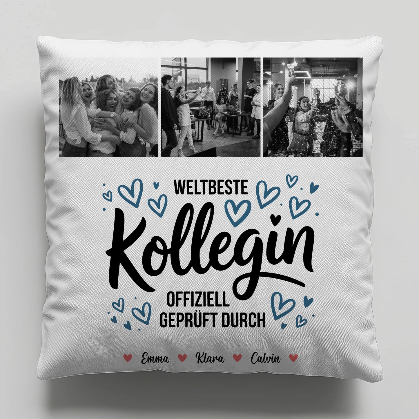 Kissen Mit Namen Kollegin Fotocollage Weltbeste Kollegin Offiziell Geprüft Durch Geschenk 1