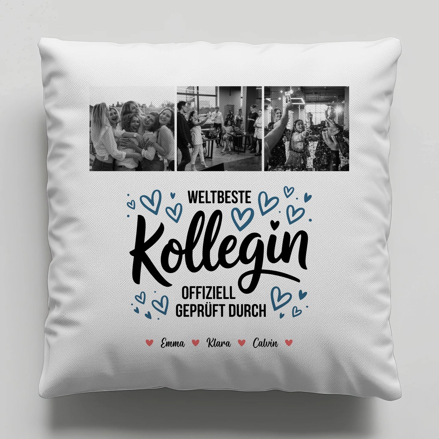 Kissen Mit Namen Kollegin Fotocollage Weltbeste Kollegin Offiziell Geprüft Durch Geschenk