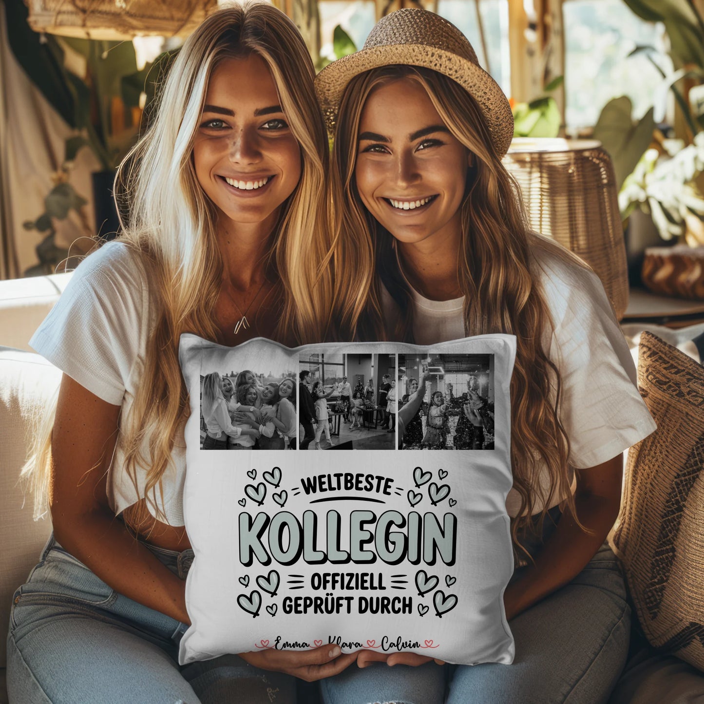 Foto Kissen Mit Namen Fotocollage Kollegin Weltbeste Kollegin Offiziell Geprüft Durch 3