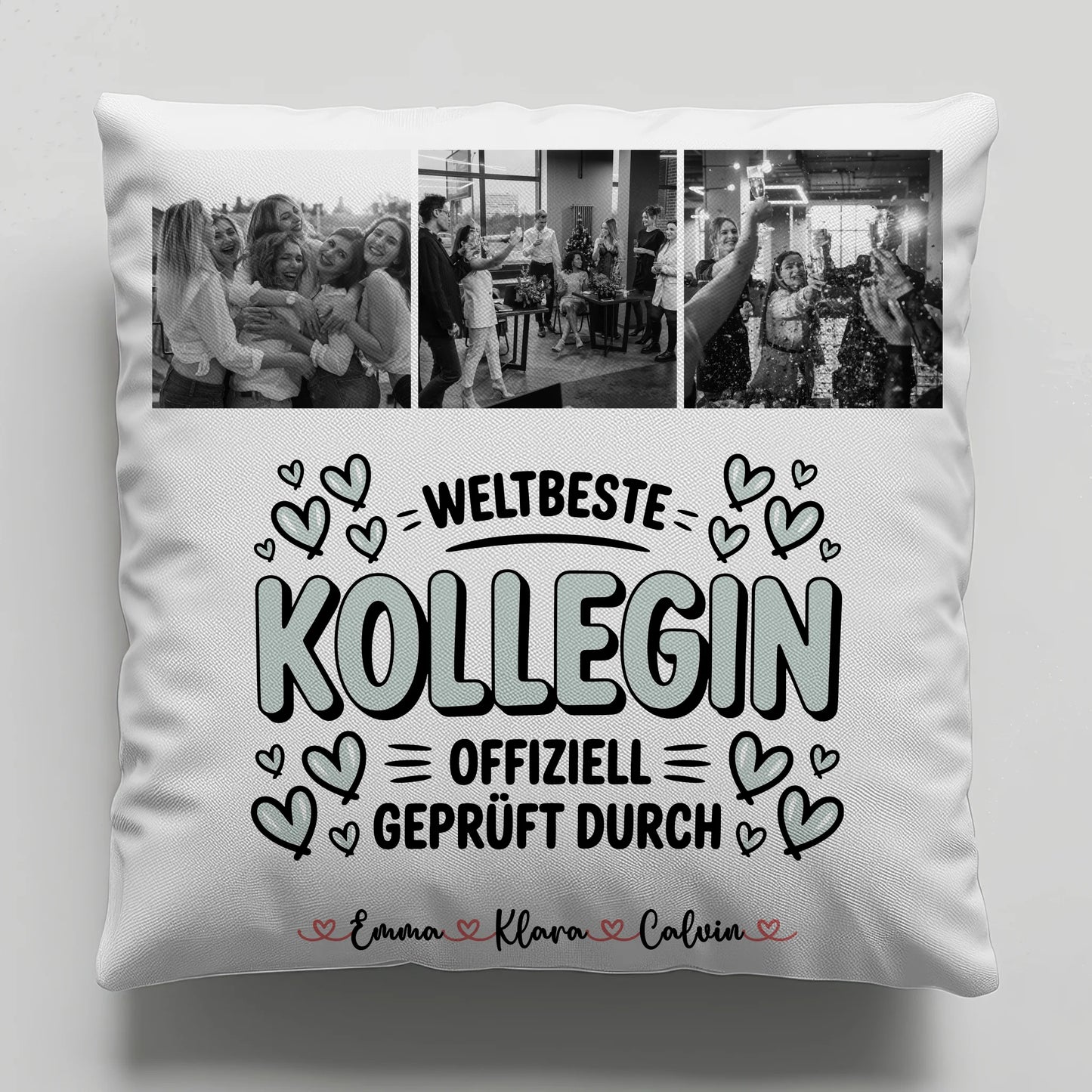 Foto Kissen Mit Namen Fotocollage Kollegin Weltbeste Kollegin Offiziell Geprüft Durch 6