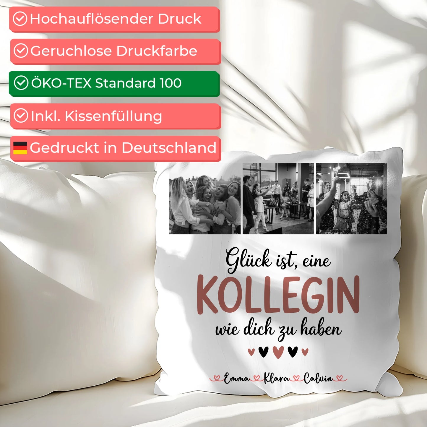 Namen Kissen Kollegin Fotocollage Glück Ist eine Kollegin Wie Dich Zu Haben personalisiert Geschenk 2