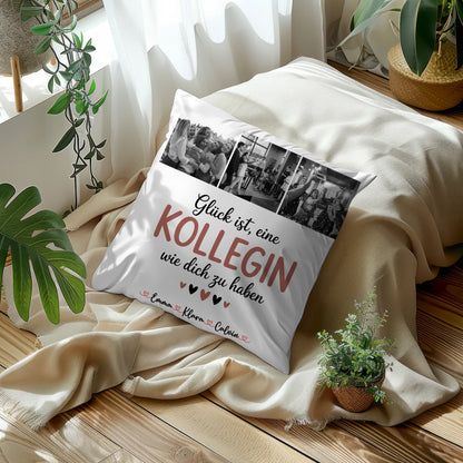 Namen Kissen Kollegin Fotocollage Glück Ist eine Kollegin Wie Dich Zu Haben personalisiert Geschenk 5