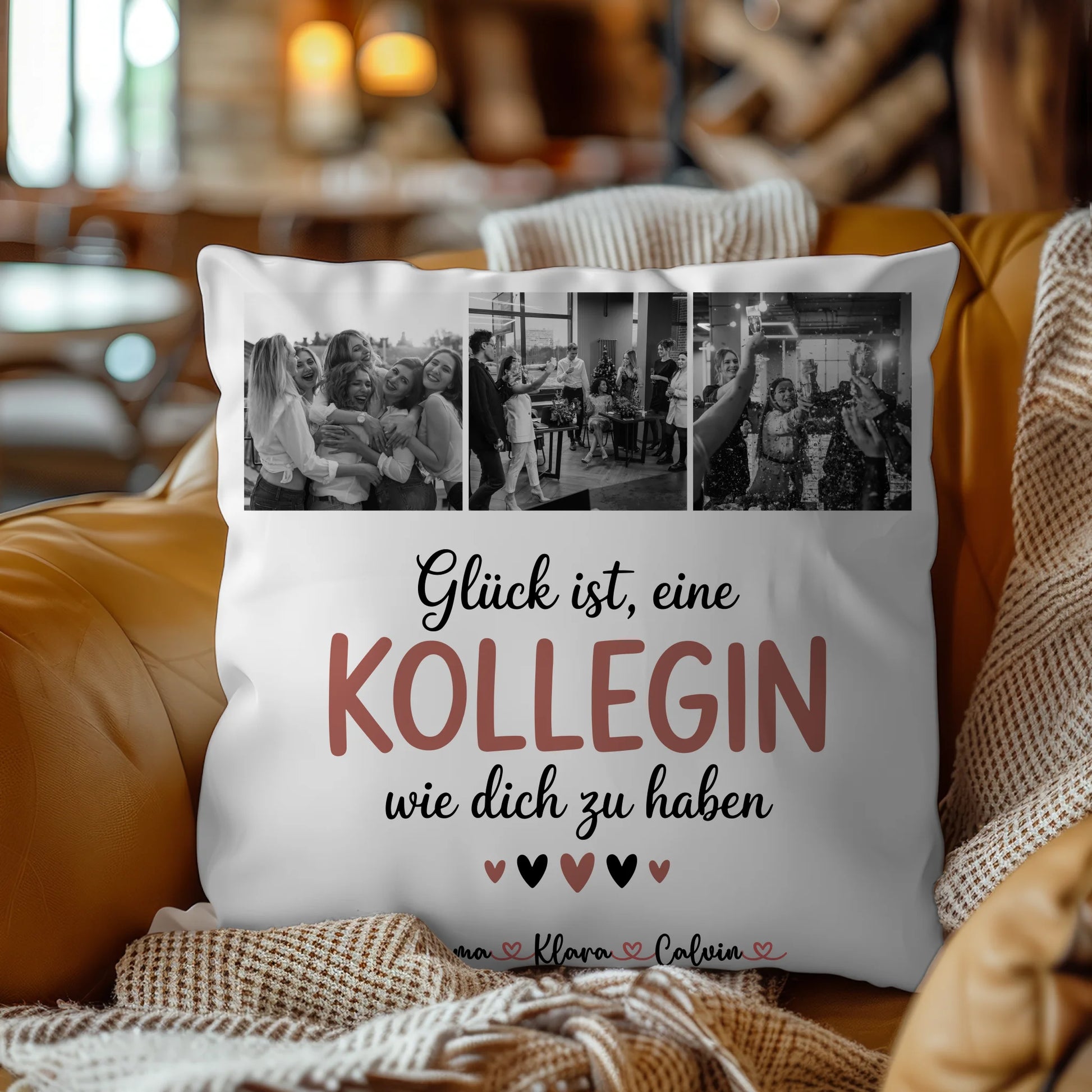 Namen Kissen Kollegin Fotocollage Glück Ist eine Kollegin Wie Dich Zu Haben personalisiert Geschenk 4