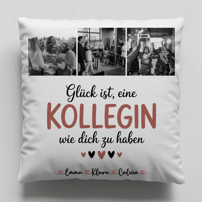 Namen Kissen Kollegin Fotocollage Glück Ist eine Kollegin Wie Dich Zu Haben personalisiert Geschenk 1