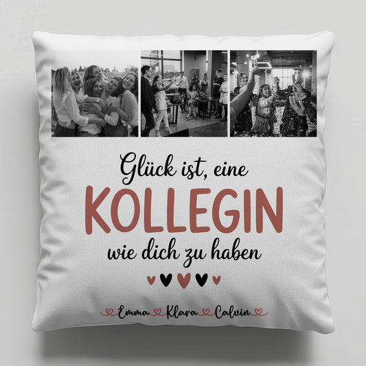 Namen Kissen Kollegin Fotocollage Glück Ist eine Kollegin Wie Dich Zu Haben personalisiert Geschenk 1