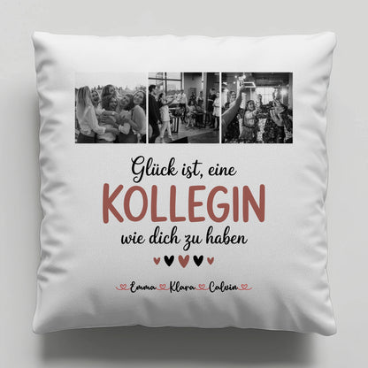 Namen Kissen Kollegin Fotocollage Glück Ist eine Kollegin Wie Dich Zu Haben personalisiert Geschenk