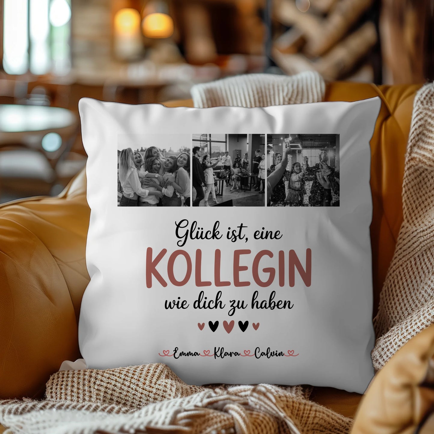 Namen Kissen Kollegin Fotocollage Glück Ist eine Kollegin Wie Dich Zu Haben personalisiert Geschenk