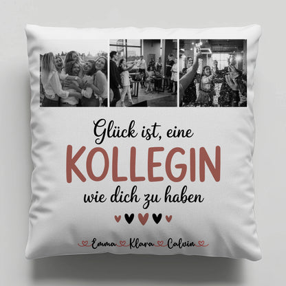 Namen Kissen Kollegin Fotocollage Glück Ist eine Kollegin Wie Dich Zu Haben personalisiert Geschenk 6