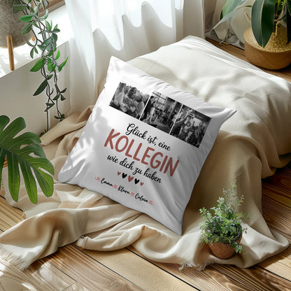 Namen Kissen Kollegin Fotocollage Glück Ist eine Kollegin Wie Dich Zu Haben personalisiert Geschenk
