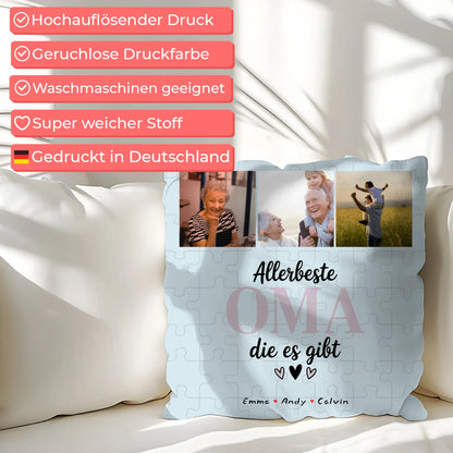 Personalisierte Fotokissen Für Oma Geschenk Fotocollage Oma Allerbeste Oma Die Es Gibt 7
