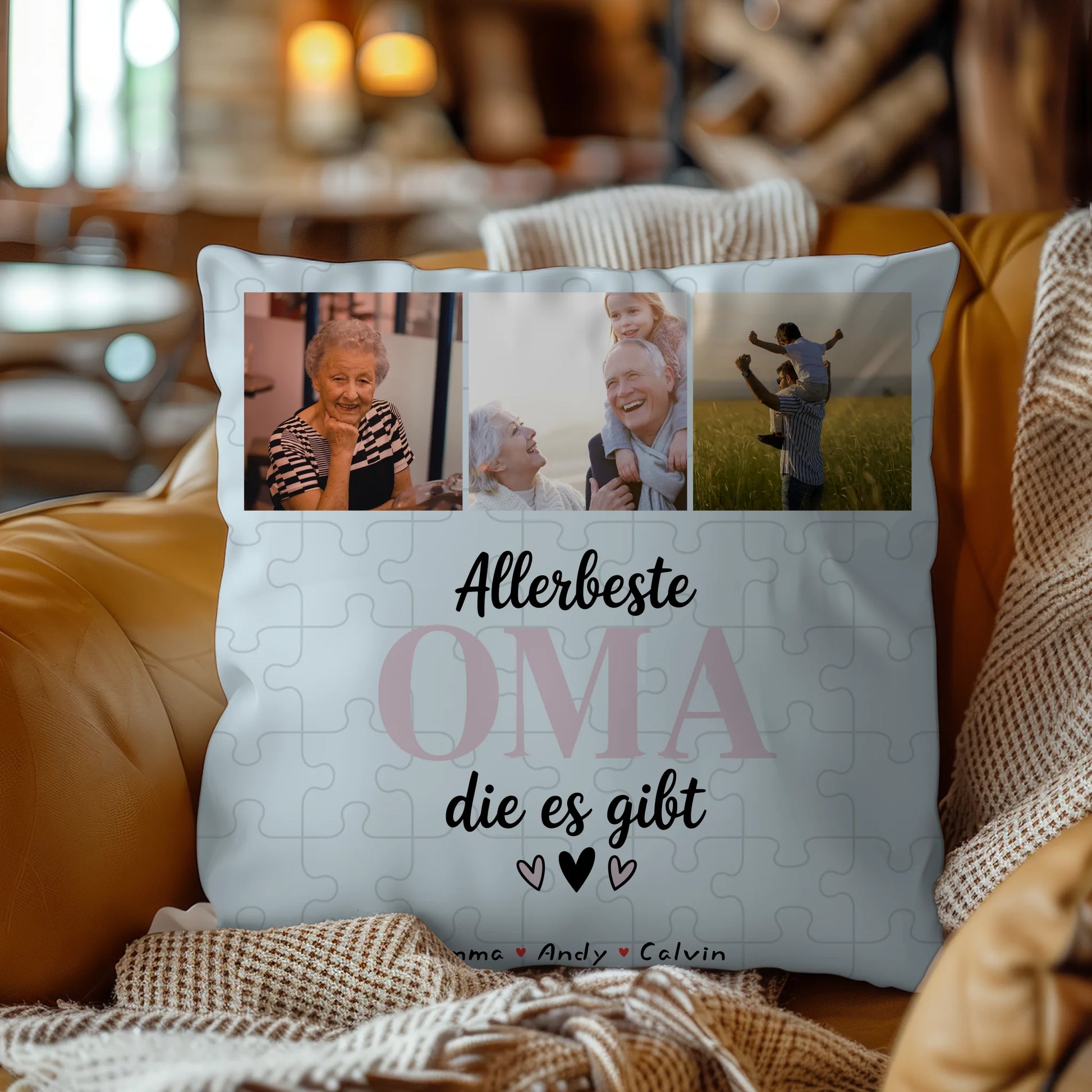 Personalisierte Fotokissen Für Oma Geschenk Fotocollage Oma Allerbeste Oma Die Es Gibt 4