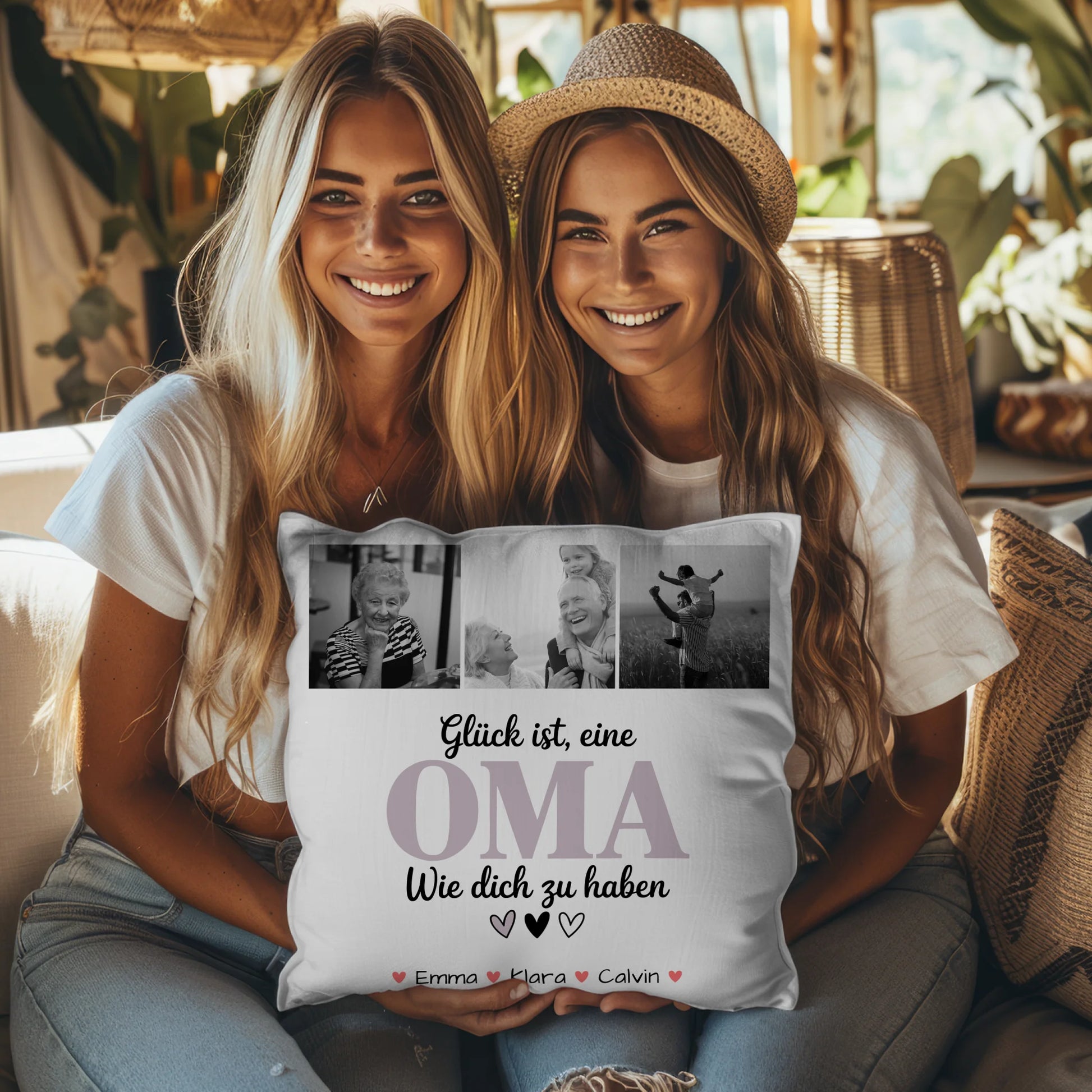 Personalisierte Fotokissen Für Oma mit Fotocollage Oma Glück Ist eine Oma Wie Dich Zu Haben Geschenk 8