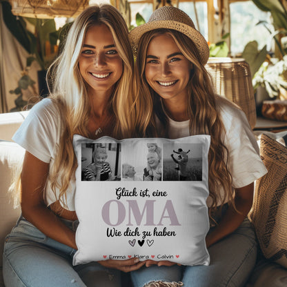 Personalisierte Fotokissen Für Oma mit Fotocollage Oma Glück Ist eine Oma Wie Dich Zu Haben Geschenk 8
