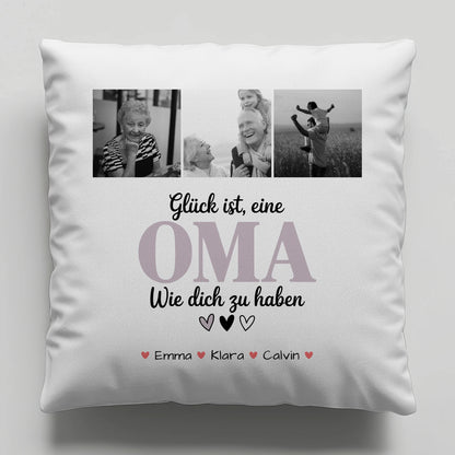 Personalisierte Fotokissen Für Oma mit Fotocollage Oma Glück Ist eine Oma Wie Dich Zu Haben Geschenk