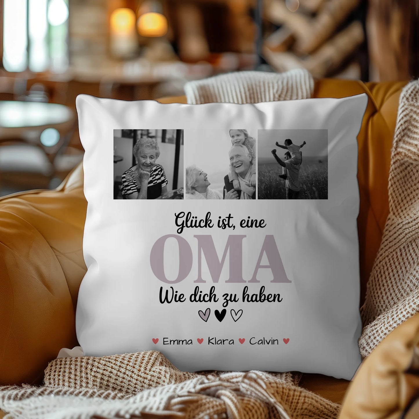 Personalisierte Fotokissen Für Oma mit Fotocollage Oma Glück Ist eine Oma Wie Dich Zu Haben Geschenk