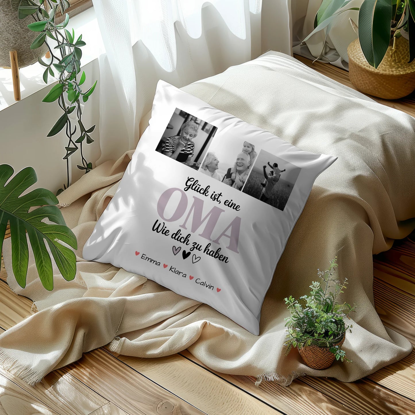 Personalisierte Fotokissen Für Oma mit Fotocollage Oma Glück Ist eine Oma Wie Dich Zu Haben Geschenk