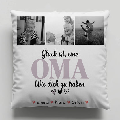 Personalisierte Fotokissen Für Oma mit Fotocollage Oma Glück Ist eine Oma Wie Dich Zu Haben Geschenk 6