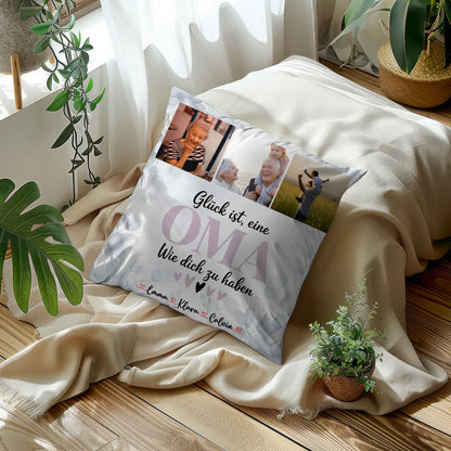 Personalisierte Fotokissen Für Oma Fotocollage Für Oma Glück Ist Eine Oma Wie Dich Zu Haben 5