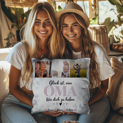 Personalisierte Fotokissen Für Oma Fotocollage Für Oma Glück Ist Eine Oma Wie Dich Zu Haben 8
