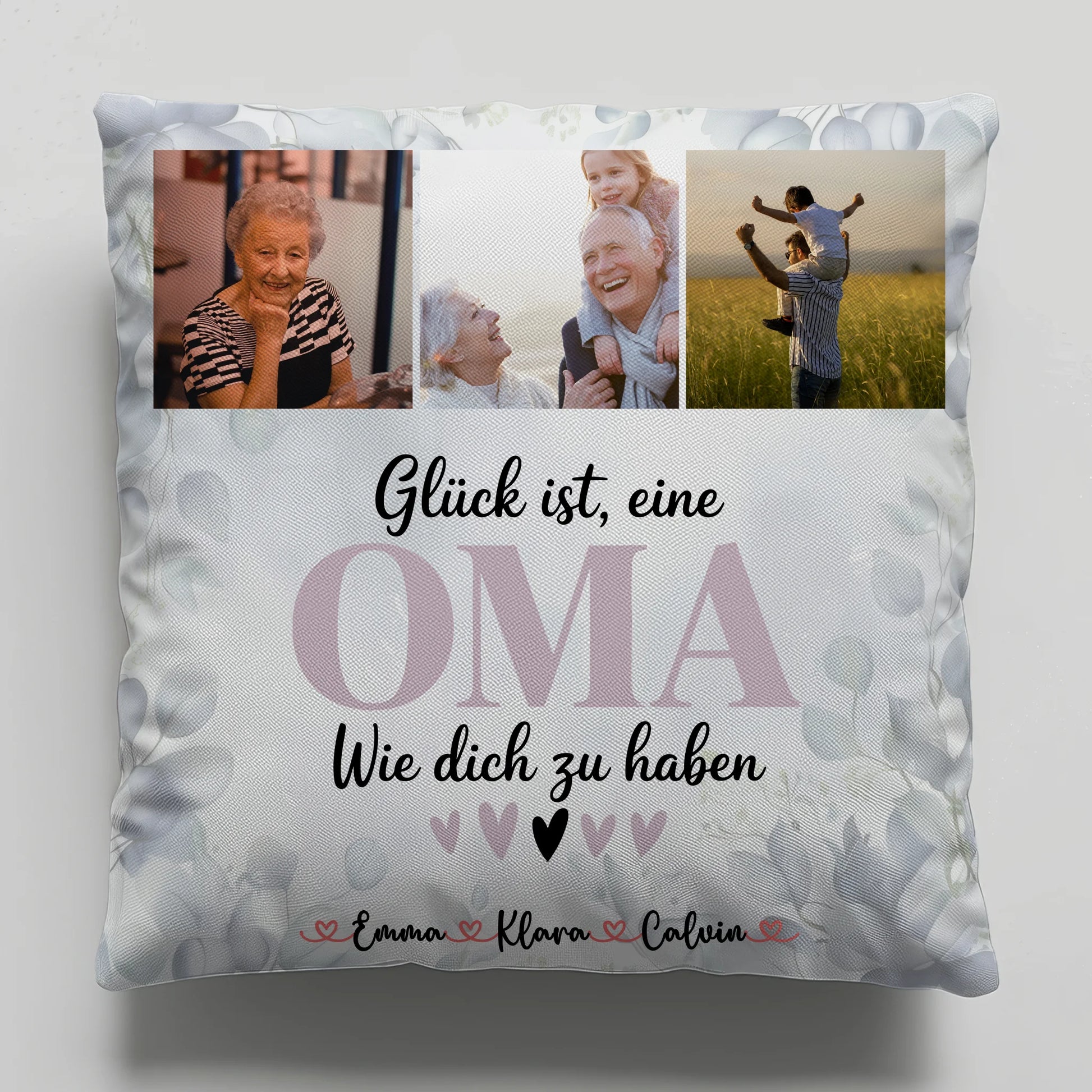 Personalisierte Fotokissen Für Oma Fotocollage Für Oma Glück Ist Eine Oma Wie Dich Zu Haben 1
