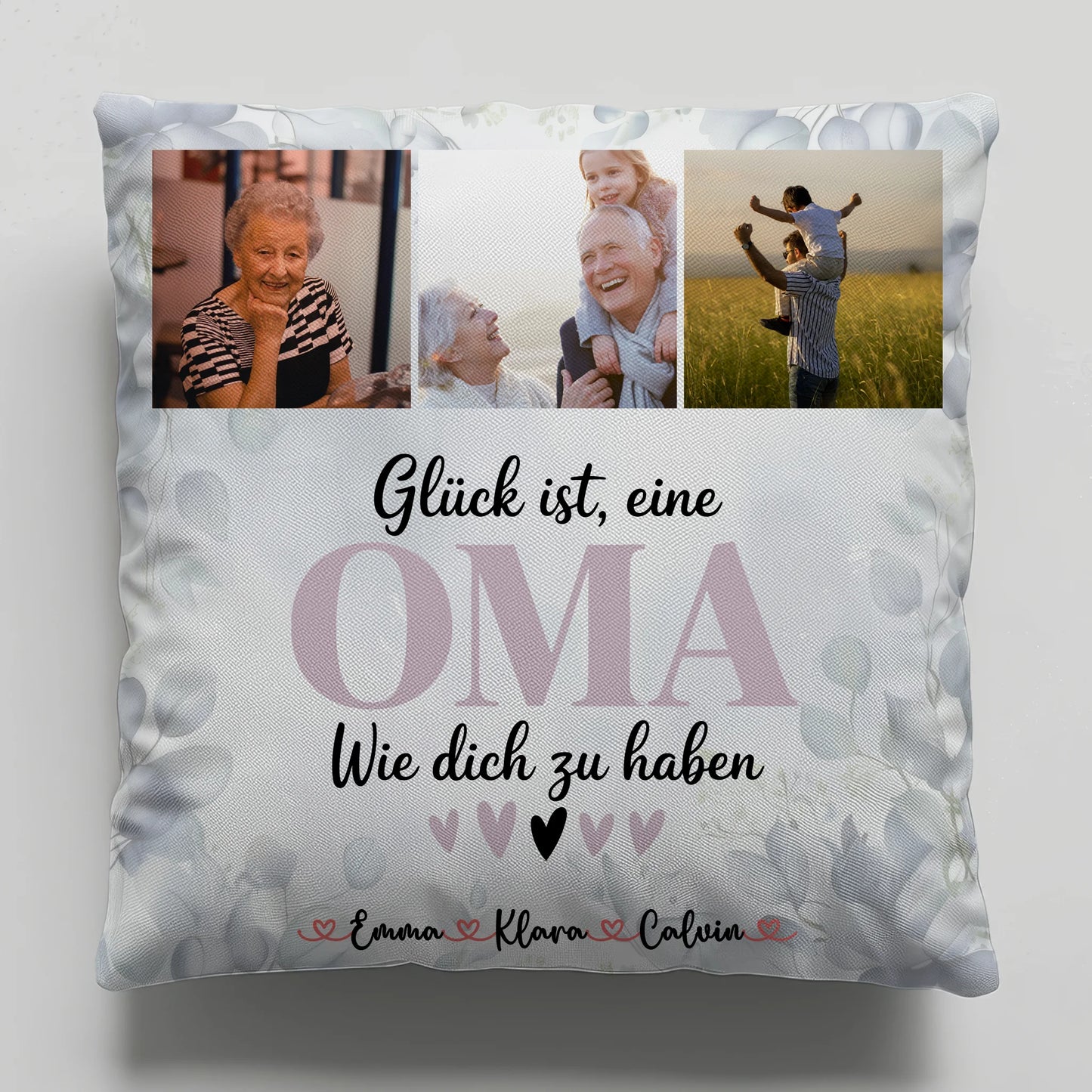 Personalisierte Fotokissen Für Oma Fotocollage Für Oma Glück Ist Eine Oma Wie Dich Zu Haben 6