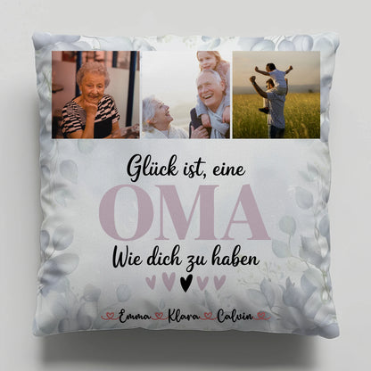 Personalisierte Fotokissen Für Oma Fotocollage Für Oma Glück Ist Eine Oma Wie Dich Zu Haben 6