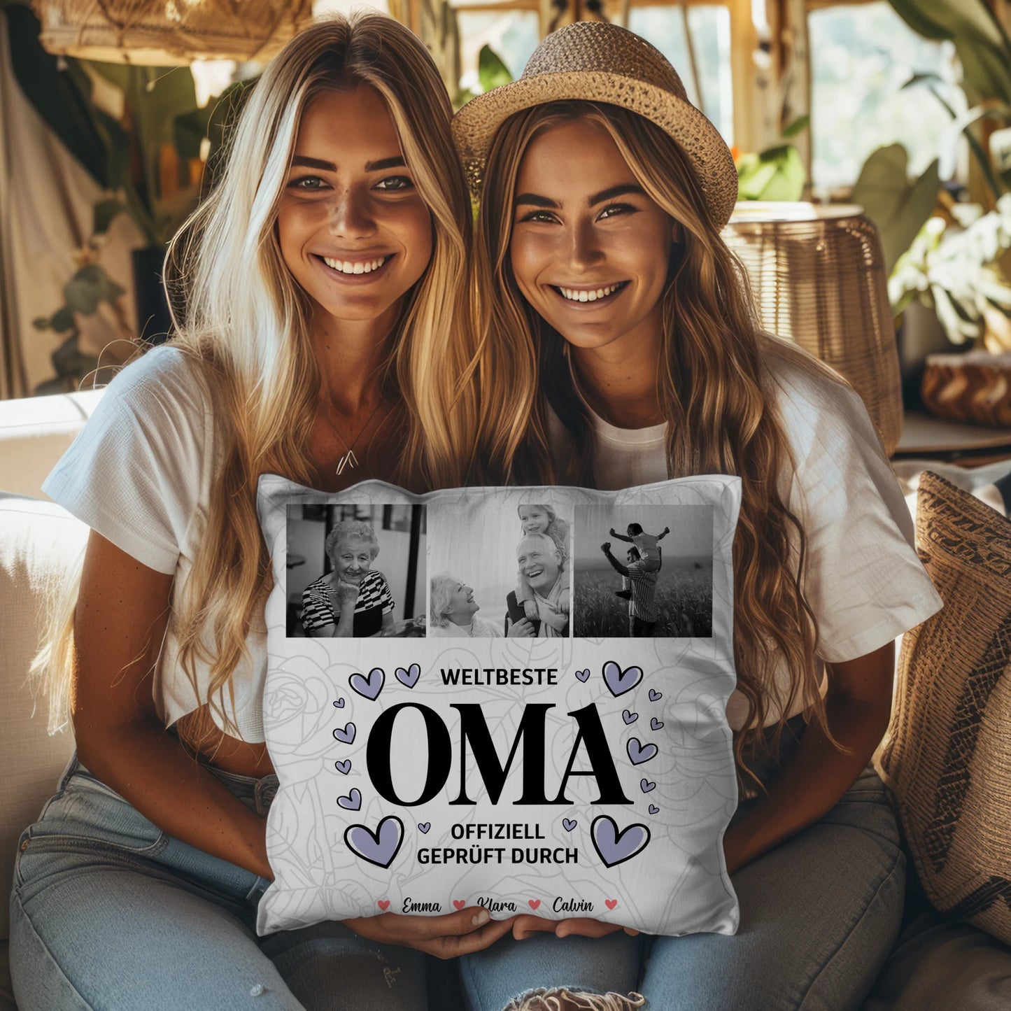 Fotokissen Für Oma Oma Fotocollage Weltbeste Oma Offiziell Geprüft Durch 8