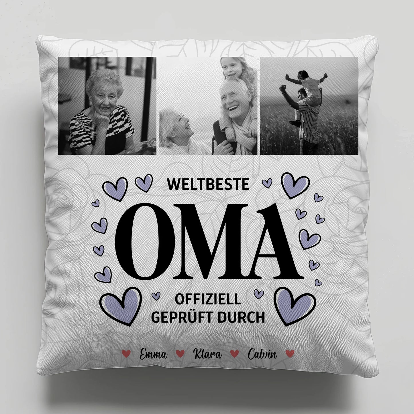 Fotokissen Für Oma Oma Fotocollage Weltbeste Oma Offiziell Geprüft Durch 1