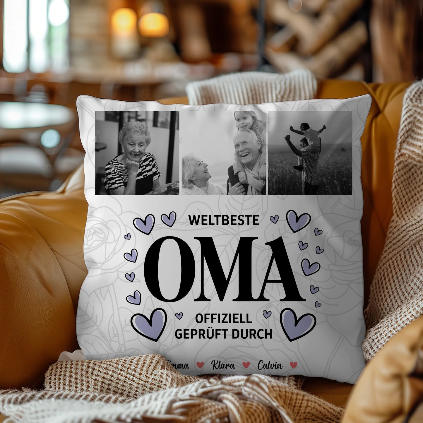 Fotokissen Für Oma Oma Fotocollage Weltbeste Oma Offiziell Geprüft Durch 9