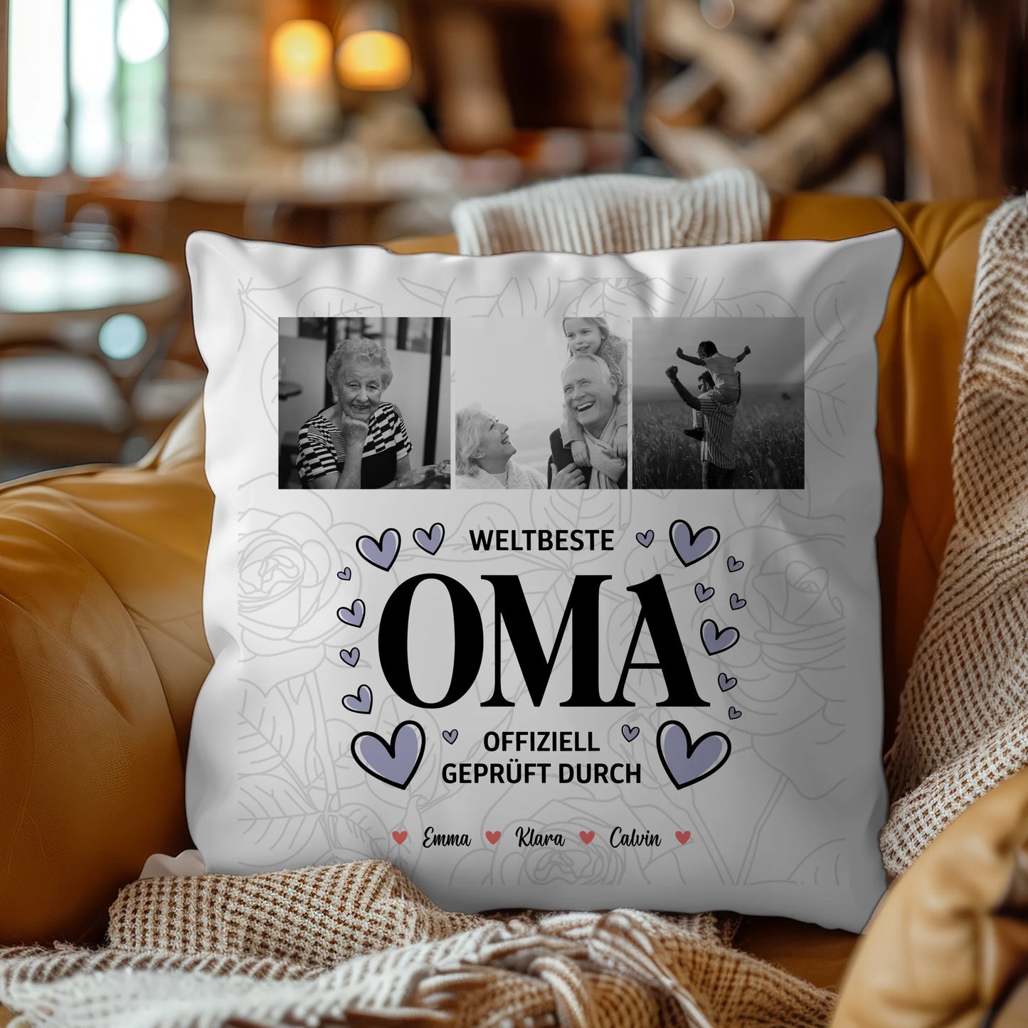 Fotokissen Für Oma Oma Fotocollage Weltbeste Oma Offiziell Geprüft Durch