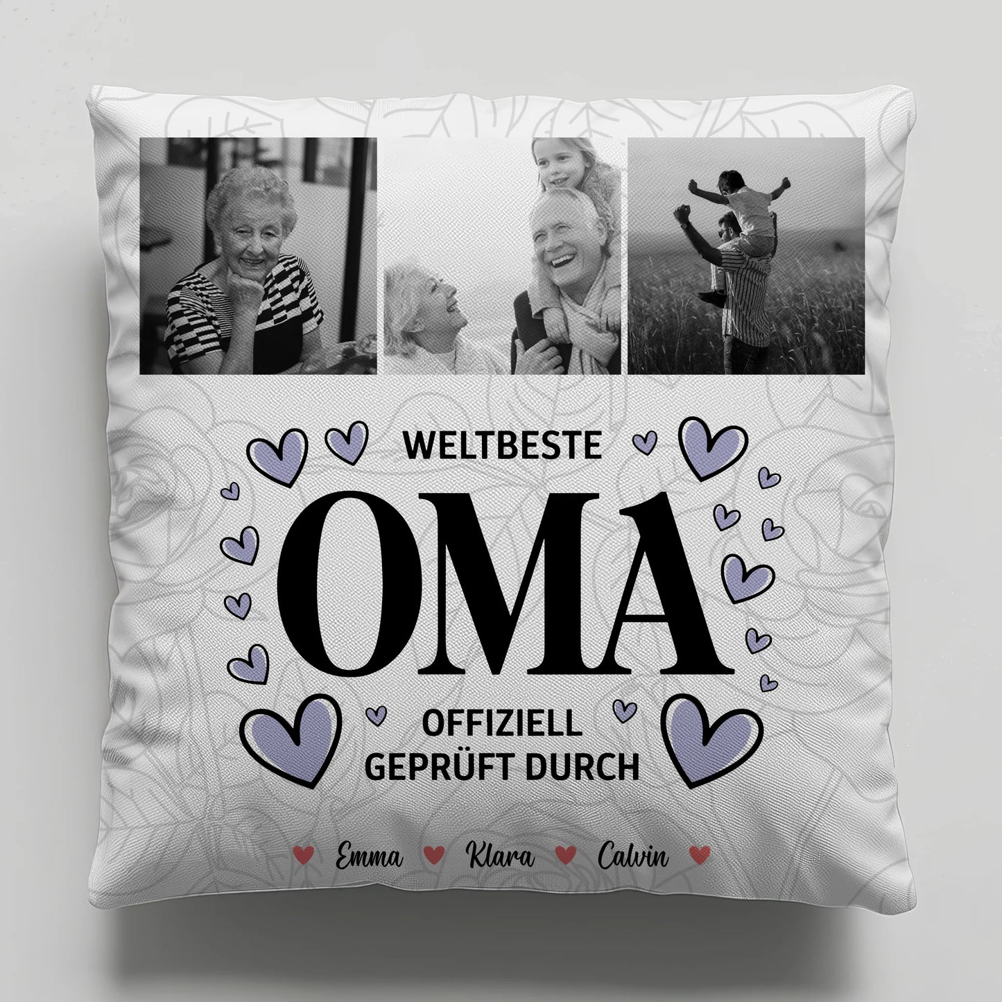 Fotokissen Für Oma Oma Fotocollage Weltbeste Oma Offiziell Geprüft Durch 6