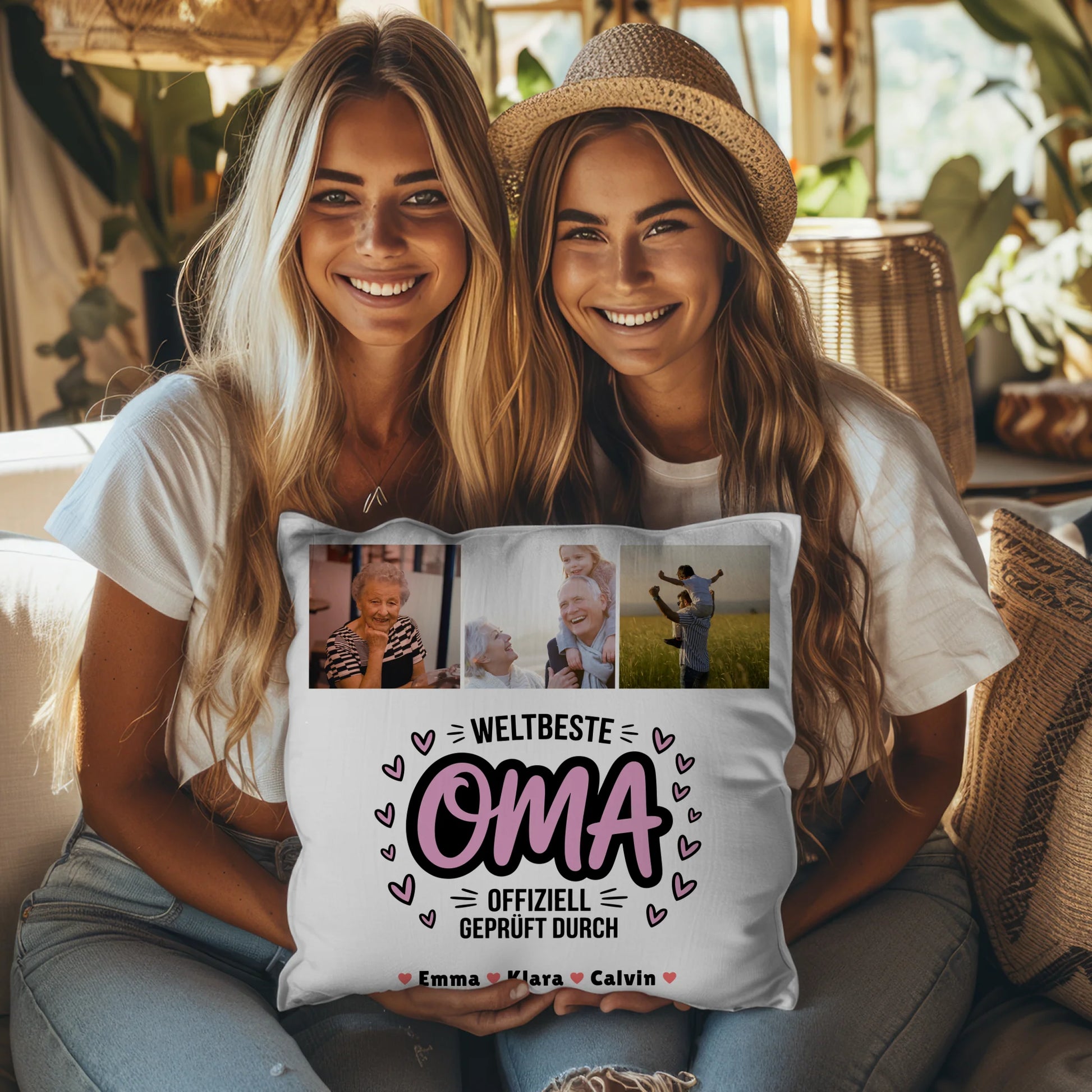 Fotokissen Für Oma Geschenk Fotocollage Oma Weltbeste Oma Offiziell Geprüft Durch Oma 8