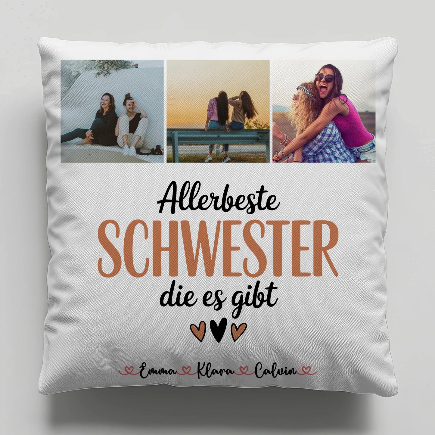 Beste Schwester Kissen Fotocollage für Schwester Allerbeste Schwester Die Es Gibt 6