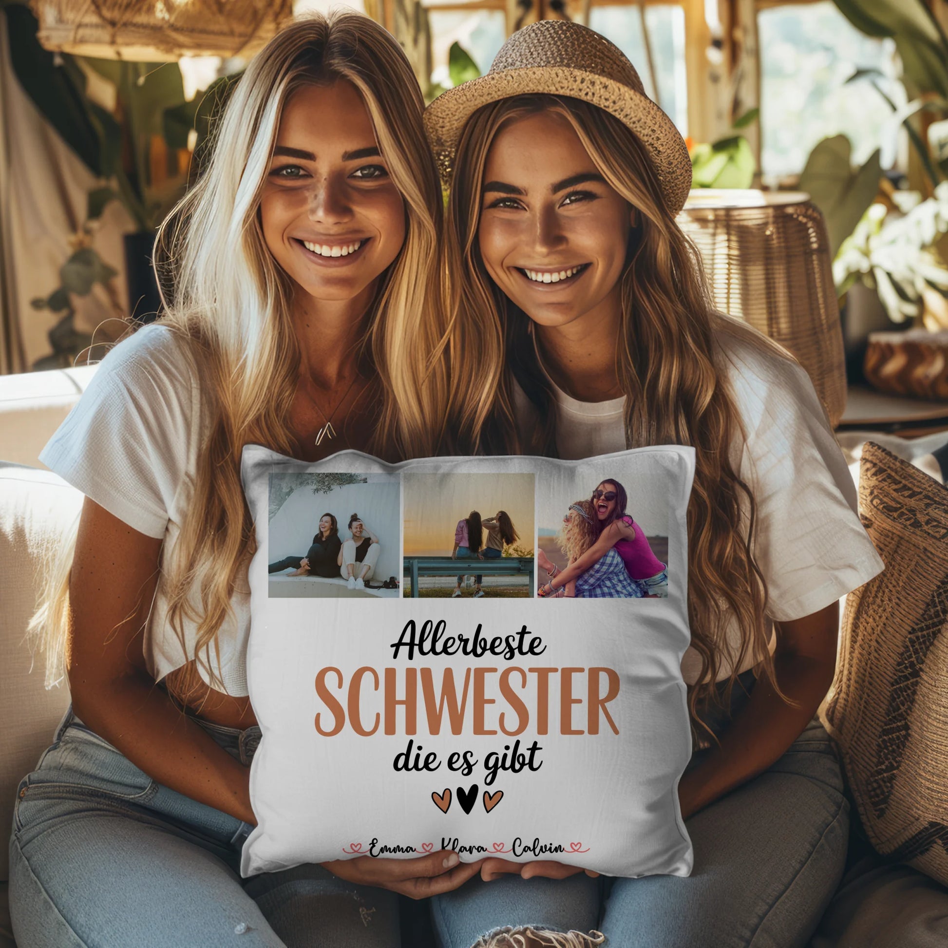 Beste Schwester Kissen Fotocollage für Schwester Allerbeste Schwester Die Es Gibt 8