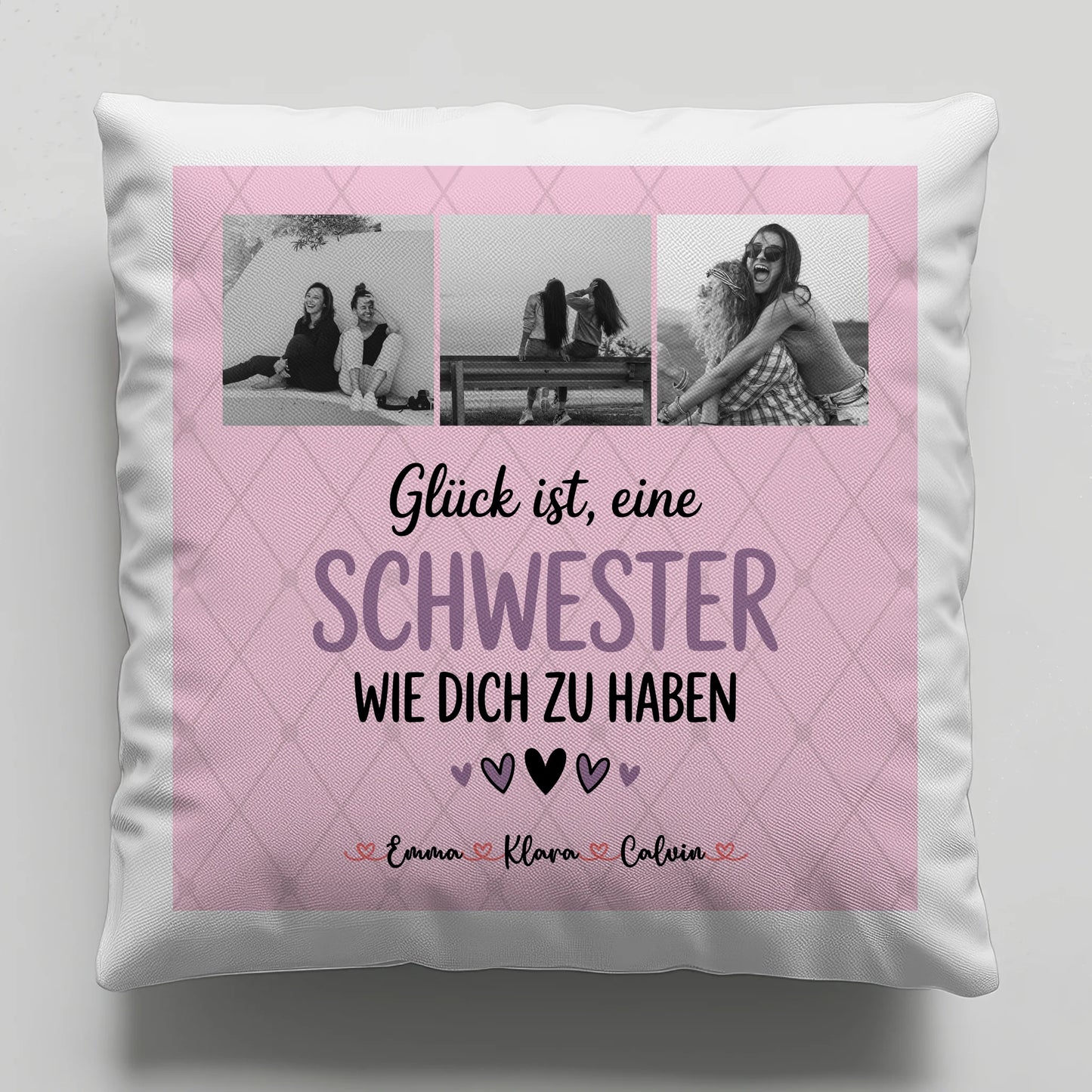 Beste Schwester Kissen Schwester Fotocollage Glück Ist eine Schwester Wie Dich Zu Haben