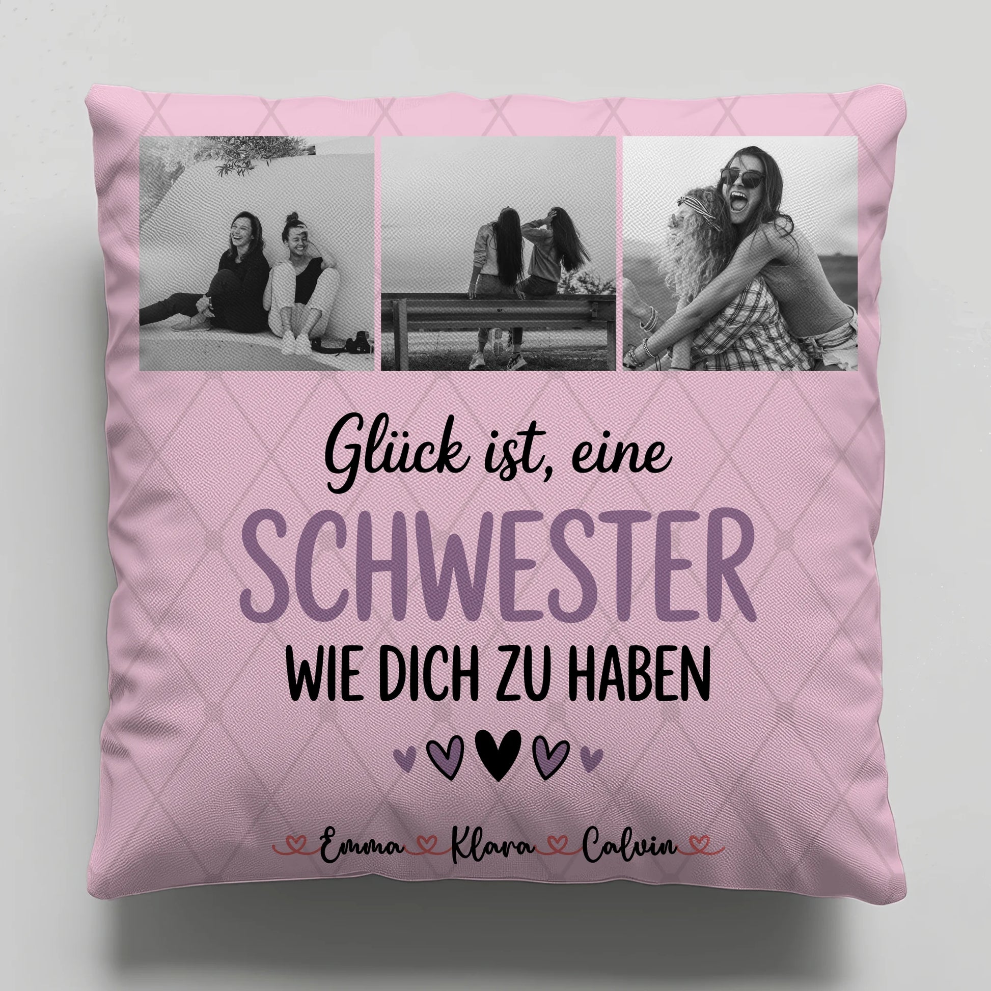 Beste Schwester Kissen Schwester Fotocollage Glück Ist eine Schwester Wie Dich Zu Haben 1