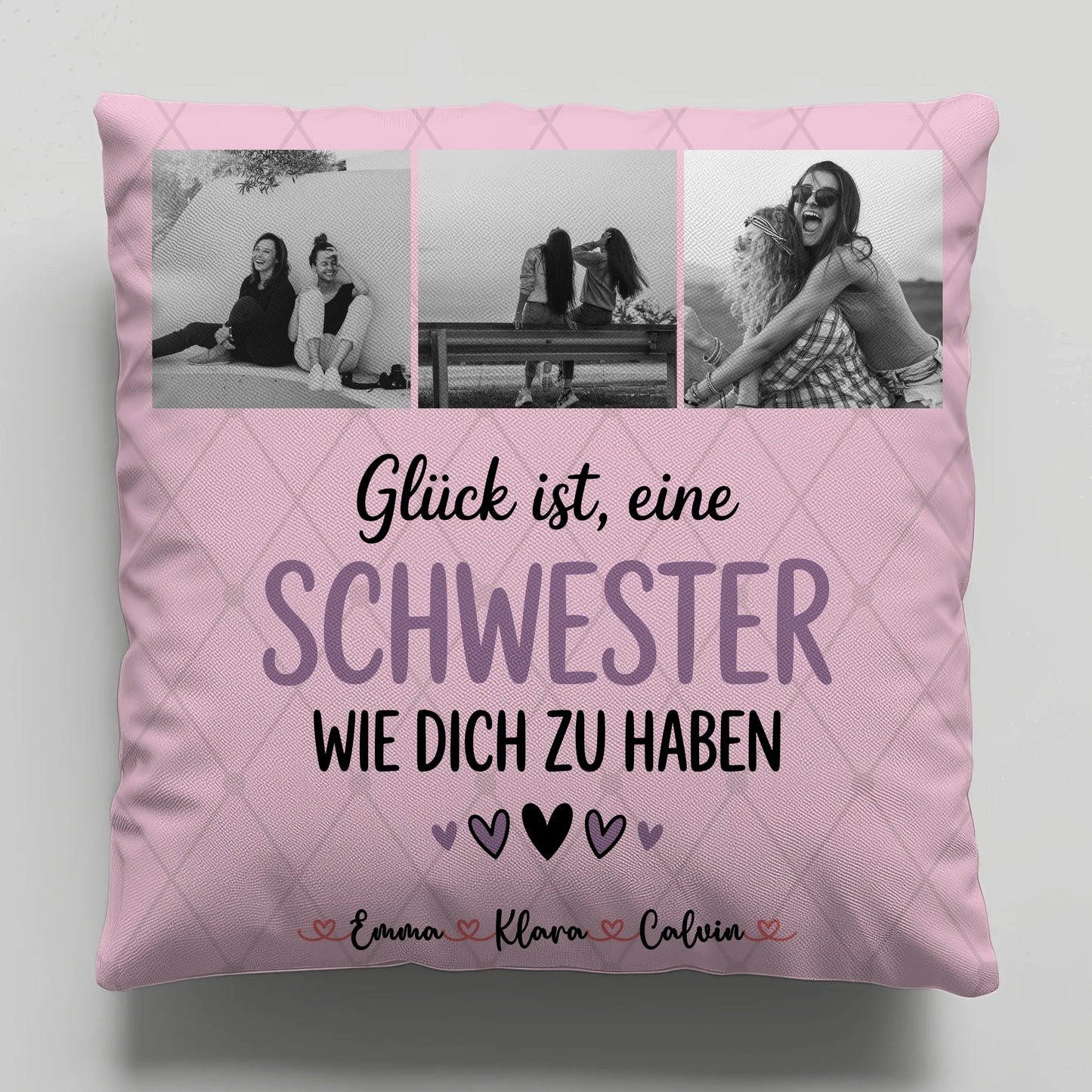 Beste Schwester Kissen Schwester Fotocollage Glück Ist eine Schwester Wie Dich Zu Haben 6
